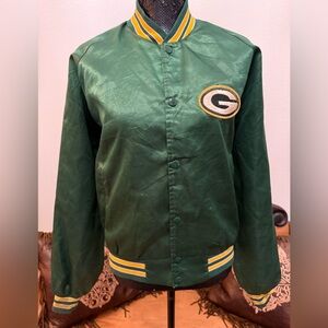 Chalk Line Green Bay Packers Vintage 90s NFL Satin Jacket Size Medium